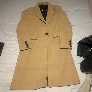 Mango Wool Camel Coat